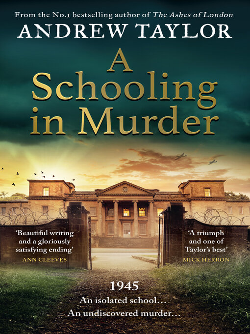 Title details for A Schooling in Murder by Andrew Taylor - Wait list